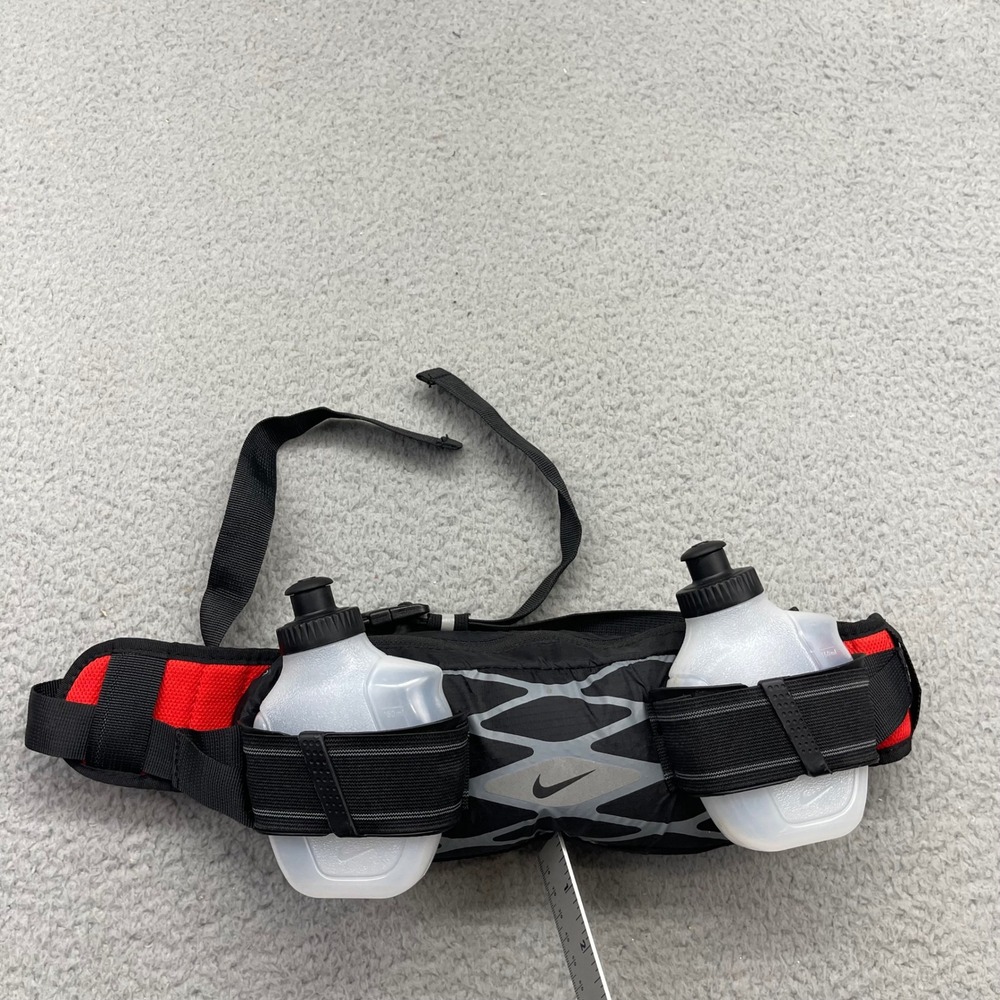 Nike NRL30060OS Nike Storm 2-Bottle Waistpack Running Hydration Belt Dual Bottle
